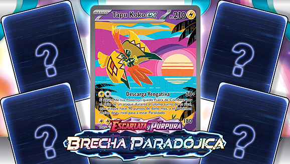 Tapu Koko ex, Tinkaton y más Pokémon de Escarlata y Púrpura-Brecha Paradójica de JCC Pokémon