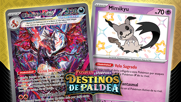 Brilla con luz propia con Mimikyu, Gardevoir ex, Charizard ex y muchos más en Escarlata y Púrpura-Destinos de Paldea