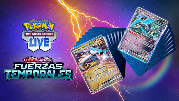 El Juego de Cartas Coleccionables Pokémon Live incorpora Escarlata y Púrpura-Fuerzas Temporales de JCC Pokémon