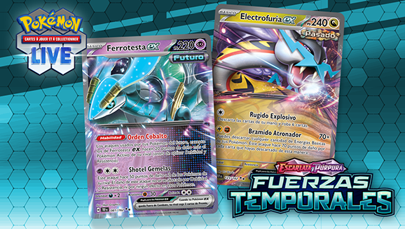 Estrategias para las barajas del pase de combate de Escarlata y Púrpura-Fuerzas Temporales de JCC Pokémon 