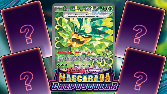 Dale un vistazo a las nuevas cartas de la expansión Escarlata y Púrpura-Mascarada Crepuscular de JCC Pokémon