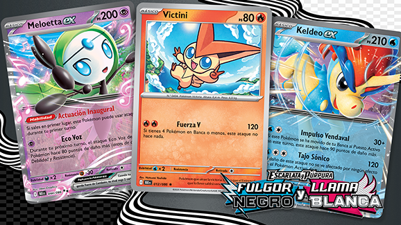 Triple jugada de Fulgor Negro y Llama Blanca de JCC Pokémon: Un poderío singular 