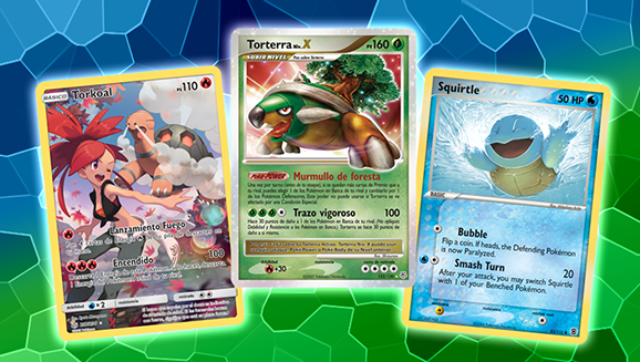 Disfruta de los Pokémon con caparazón en estas cartas de JCC Pokémon