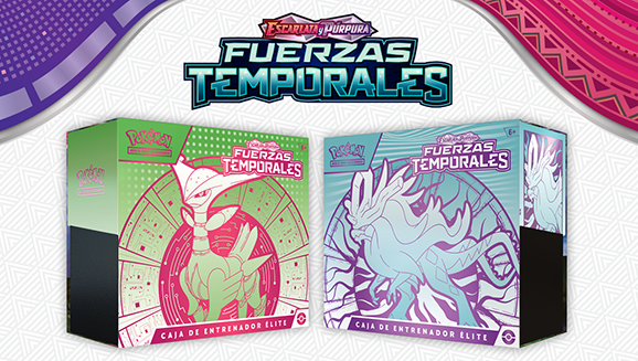 Caja de Entrenador Élite de Escarlata y Púrpura-Fuerzas Temporales de JCC Pokémon