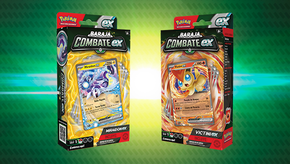 Baraja Combate ex de Victini ex de JCC Pokémon Baraja Combate ex de Miraidon ex de JCC Pokémon