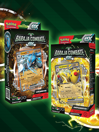 Combate con Ampharos ex y Lucario ex