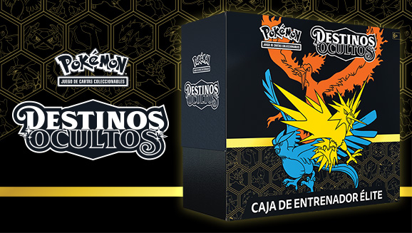 Juego de cartas coleccionables Pokémon: Caja Entrenador Élite Destinos  Ocultos multicolor.