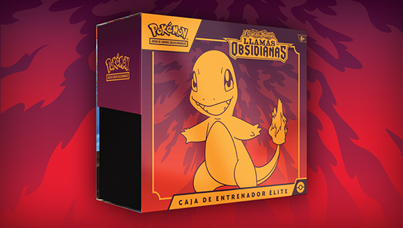 Caja de Entrenador Élite de Escarlata y Púrpura-Llamas Obsidianas