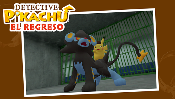 El detective Pikachu y Luxray buscan pistas en Ryme City