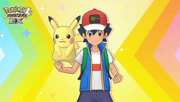 Ash y Pikachu en Pokémon Masters EX