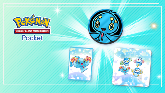 Más accesorios de Manaphy y Piplup en JCC Pokémon Pocket