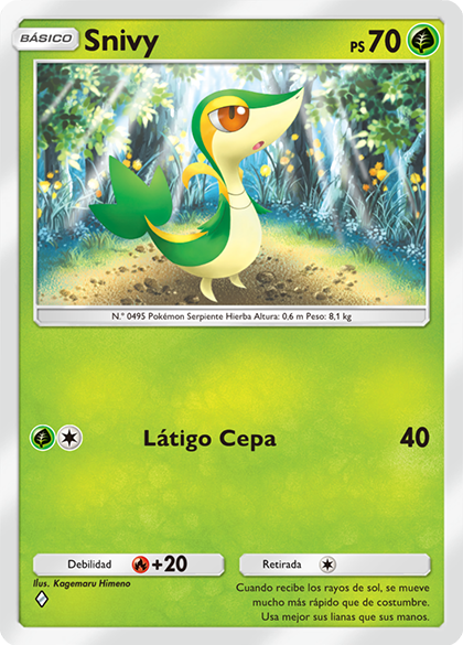 Pokémon de tipo Planta en la aparición masiva del Juego de Cartas ...