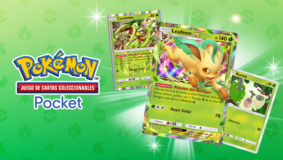 Aparición masiva de tipo Planta en JCC Pokémon Pocket