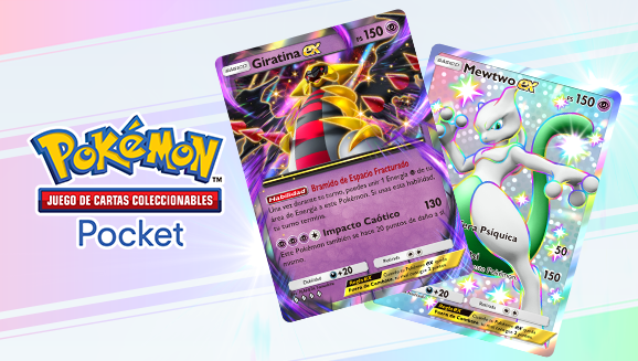 JCC Pokémon Pocket: Giratina ex y Mewtwo ex protagonizan una batalla psíquica