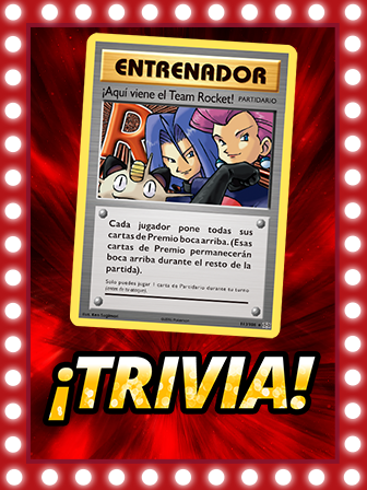 Haz la trivia del Equipo Rocket en JCC Pokémon