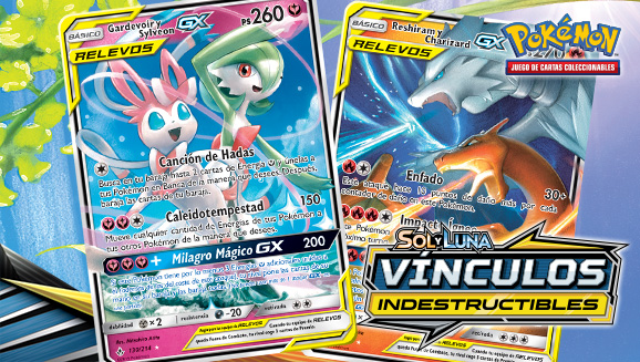 Mira las cartas de equipo de RELEVOS de la última expansión de JCC Pokémon, Sol y Luna-Vínculos Indestructibles