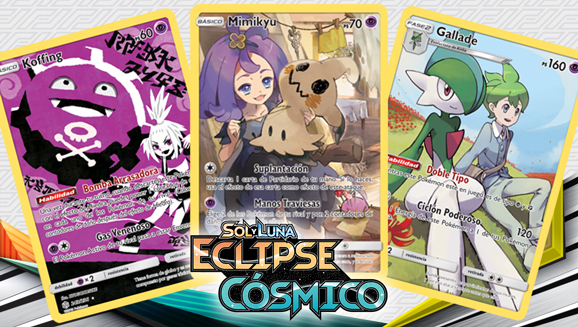 Cartas secretas de la expansión Sol y Luna-Eclipse Cósmico de JCC Pokémon.
