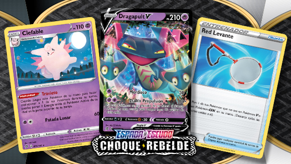 Cartas de Espada y Escudo-Choque Rebelde de JCC Pokémon listas para la competición