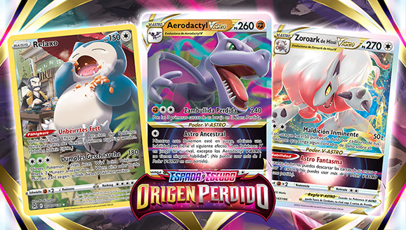 Zoroark de Hisui V-ASTRO y mucho más en Espada y Escudo-Origen Perdido de JCC Pokémon