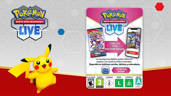 Canjea códigos de JCC Pokémon Live