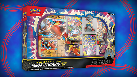 Colección con Figura Mega-Lucario ex de JCC Pokémon | Pokemon.com