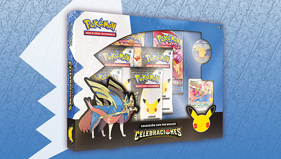 Colección con pin deluxe Celebraciones de JCC Pokémon