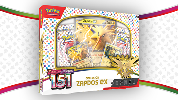 Colección Zapdos ex de Escarlata y Púrpura‑151 de JCC Pokémon