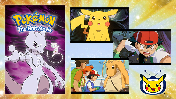 Ve a Ash enfrentarse a Mewtwo en la película Pokémon Mewtwo vs. Mew en TV Pokémon