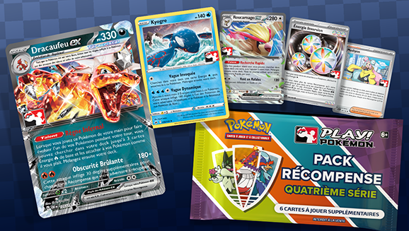 Recevez des Packs Récompense Play! Pokémon – Série 4 dans votre magasin de jeux