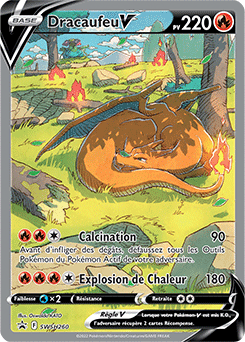 Dracaufeu V (Charizard V) 154/172 Alternative Full Art - Ultraboost X Epée et Bouclier 9 - Stars Étincelantes - Box of 10 French Pokemon cards Dracaufeu V (Charizard V) 154/172 Alternative Full Art - Ultraboost X Epée et Bouclier 9 - Stars Étincelantes - Box of 10 French Pokemon cards