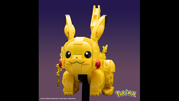 Ça bouge avec le coffret de construction MEGA Pokémon « Pikachu en Mouvement » de Mattel