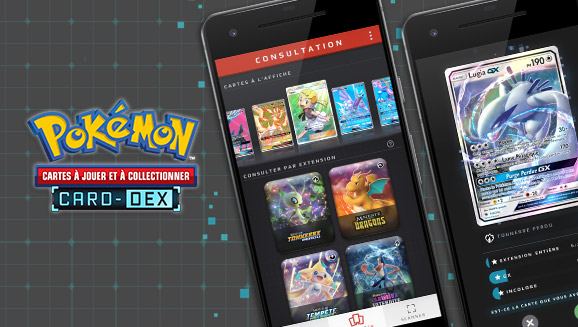 Retrait de l’application Card-Dex du Jeu de Cartes à Collectionner Pokémon