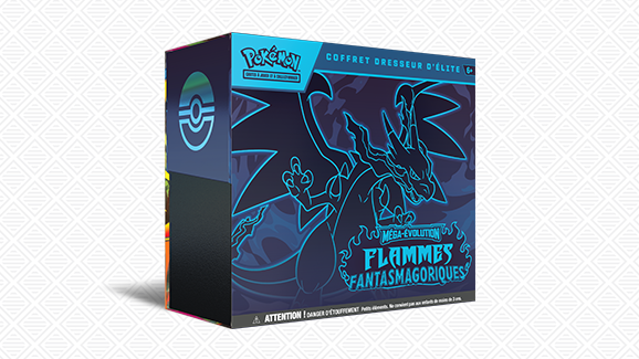 Présentoir Booster Pokémon Méga-Évolution – Flammes Fantasmagoriques – Contient 18 Boosters (10 Cartes Par Booster) - 12