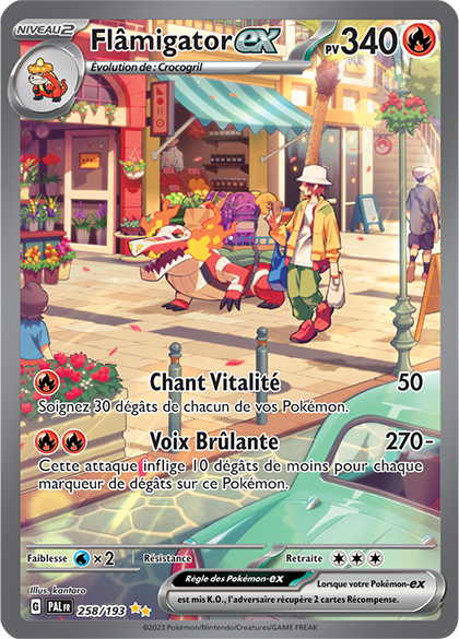Card Collection – Flâmigator Ex SVP081 Shiny Ultra Rare – Carte Pokémon Écarlate Et Violet ☆ Promo – Neuve Et Originale – Protégée