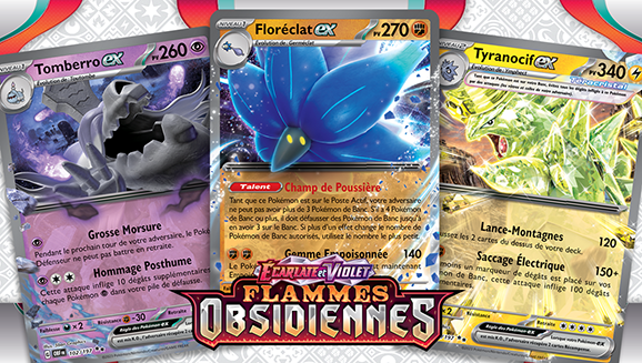 Coffret Myboost Pokémon – Flammes Obsidiennes – 10 Cartes Françaises, Dont 1 Holo SV042, Pas De Double Ni D’énergie