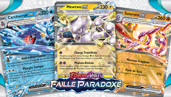 Écarlate et Violet – Faille Paradoxe : un trio de puissants decks Téracristal avec des types modifiés