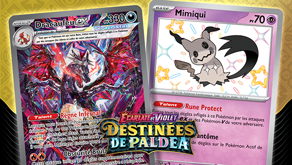 Les Pokémon chromatiques brillent avec Mimiqui, Gardevoir-ex, Dracaufeu-ex et d’autres dans Écarlate et Violet – Destinées de Paldea