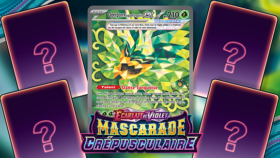 Admirez les nouvelles cartes de l’extension Écarlate et Violet – Mascarade Crépusculaire du JCC Pokémon