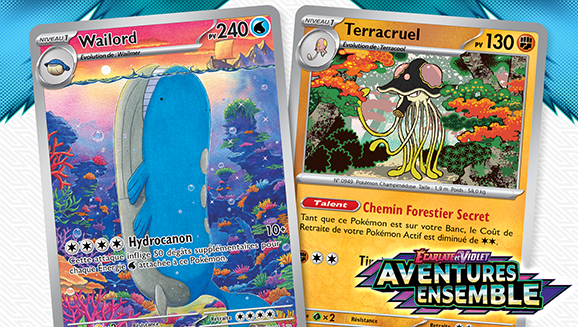 Illustrations de l’extension Écarlate et Violet – Aventures Ensemble du JCC Pokémon