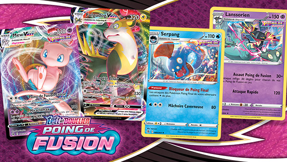 Mew-VMAX, Fulgudog-VMAX et d’autres sont dans Épée et Bouclier – Poing de Fusion du JCC Pokémon