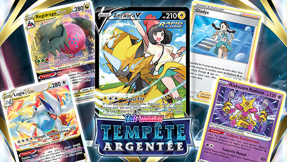 Zeraora V SWSH263 Ultraboost - Coffret 10 Cartes Pokémon Épée Et Bouclier 12 Tempête Argentée - Français
