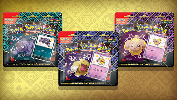 JCC Pokémon : Collection autocollant réajustable Écarlate et Violet – Destinées de Paldea