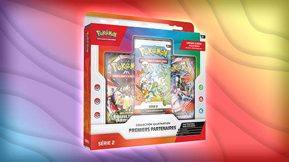 Pokémon JCC – Collection Illustration Premiers Partenaires – Série 2 – 3 Cartes Promo, 2 Boosters, 1 Page Stickers