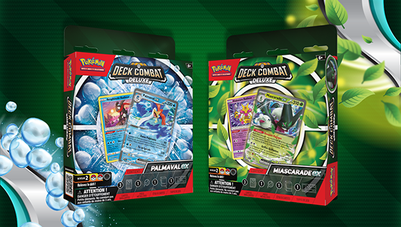 JCC Pokémon : Deck Combat Deluxe – Miascarade-ex et Deck Combat Deluxe – Palmaval-ex