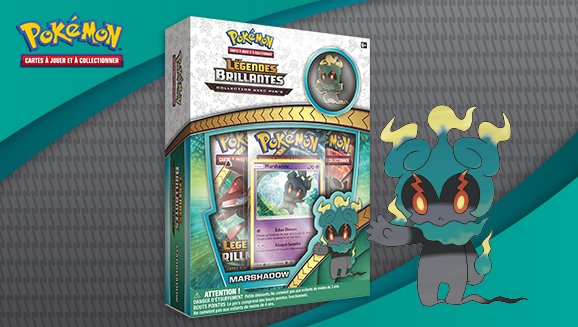 JCC Pokémon : Collection avec pin’s Légendes Brillantes – Marshadow