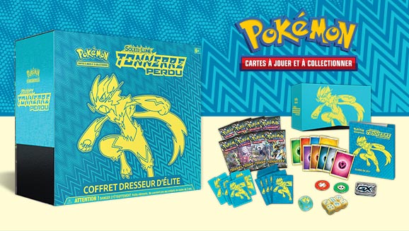 JCC Pokémon : Coffret Dresseur d’élite Soleil et Lune – Tonnerre Perdu