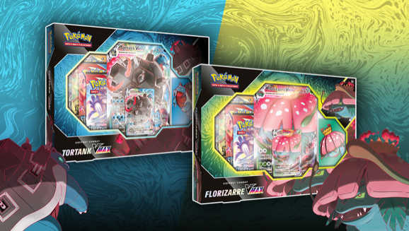 Coffret Combat Florizarre-VMAX ou Tortank-VMAX