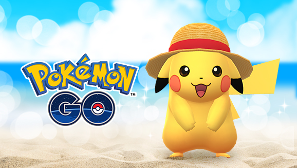 Pikachu coiffé d’un chapeau de paille arrive dans Pokémon GO du 22 au 29 juillet