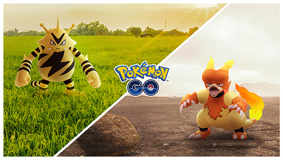 En novembre, attrapez Élektek puis Magmar dans Pokémon GO lors de deux Journées Communauté