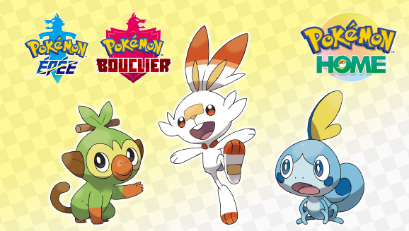 Obtenez Ouistempo, Flambino et Larméléon dotés de leur talent caché via Pokémon HOME